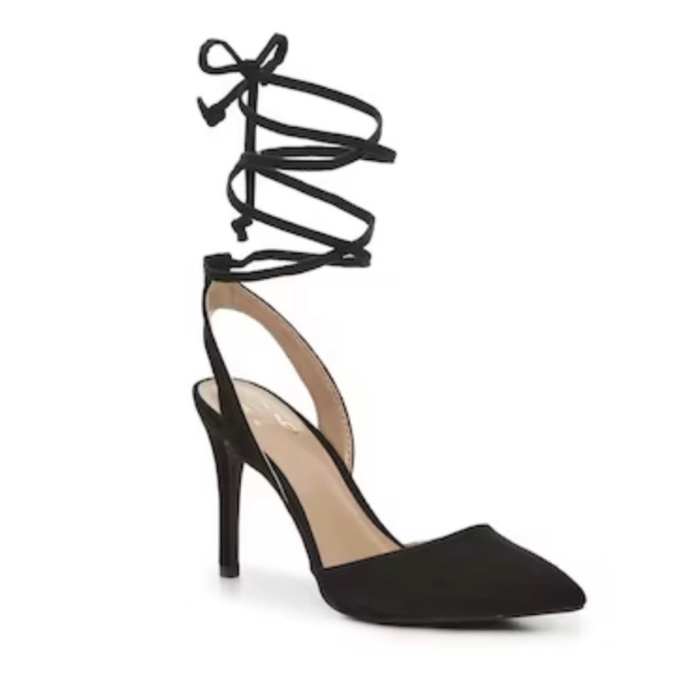 Mix No. 6 Black Lace-Up Heels